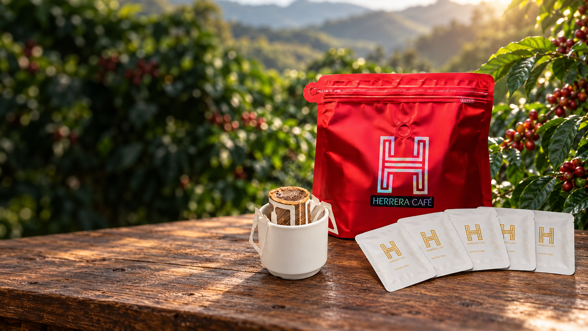 Bourbon Rosado de Herrera Café con cinco drips de regalo